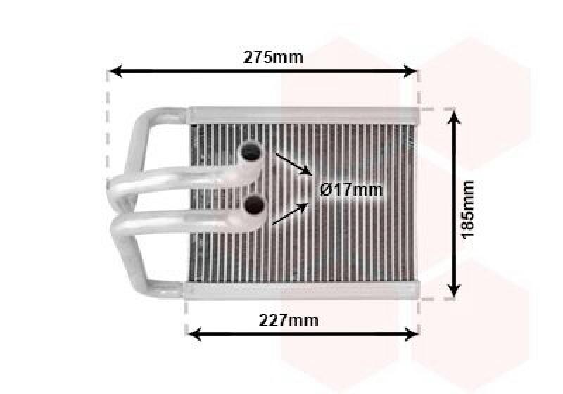 VAN WEZEL Heat Exchanger, interior heating