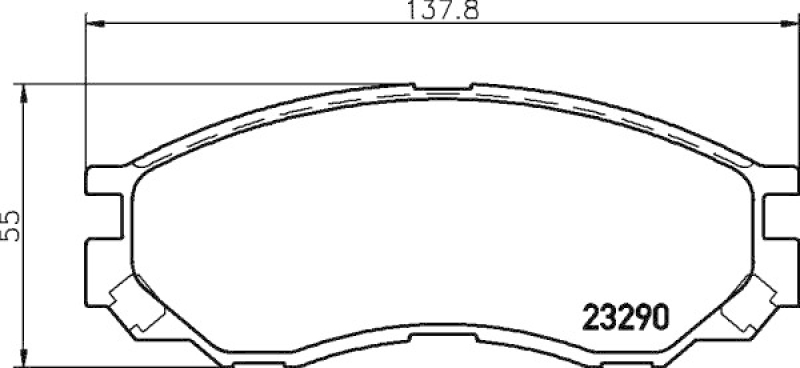 HELLA Brake Pad Set, disc brake