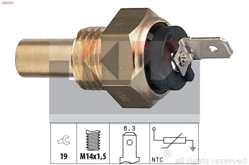 KW Sensor, Kühlmitteltemperatur Made in Italy - OE Equivalent