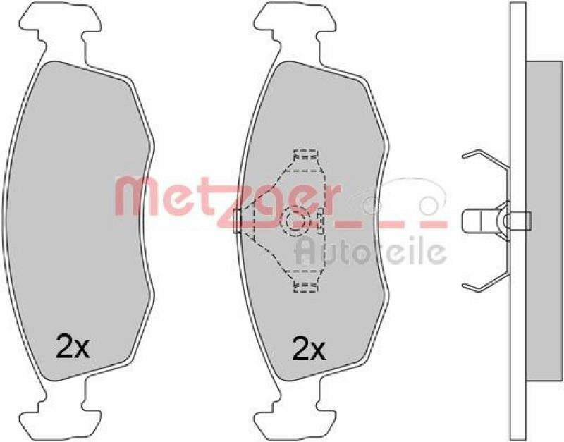 METZGER Brake Pad Set, disc brake