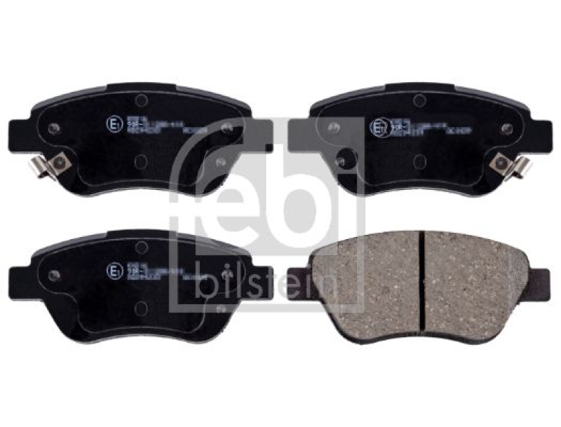 Febi Bremsscheiben + Bremsbeläge vorne + hinten passend für Opel Corsa D S07 1.0