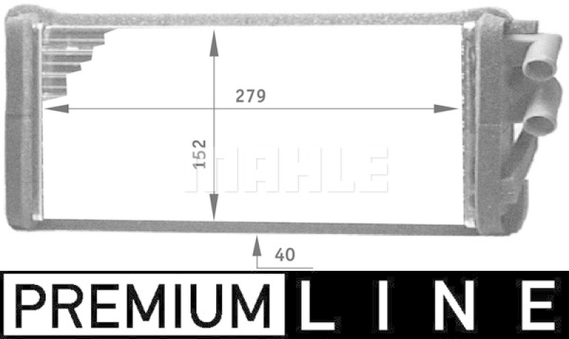 MAHLE Wärmetauscher, Innenraumheizung BEHR *** PREMIUM LINE ***