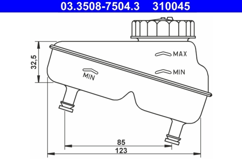 ATE Expansion Tank, brake fluid