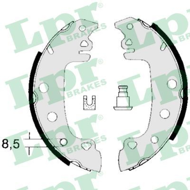 LPR Bremsbackensatz
