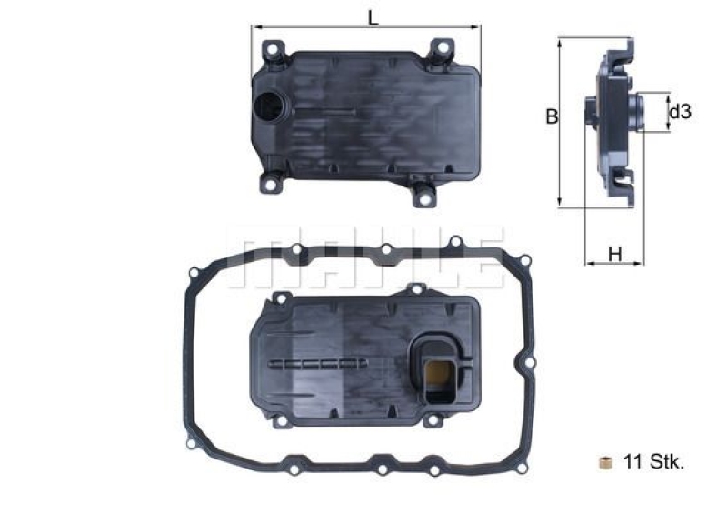 KNECHT Hydraulic Filter, automatic transmission