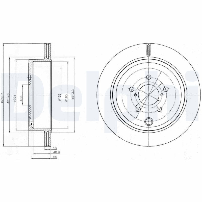 2x DELPHI Bremsscheibe