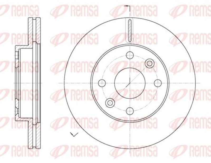 2x REMSA Brake Disc