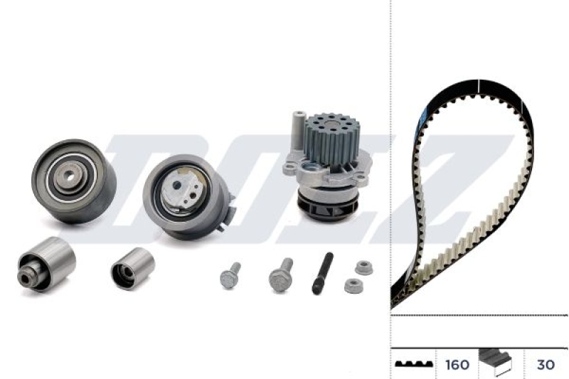 DOLZ Water Pump &amp; Timing Belt Set