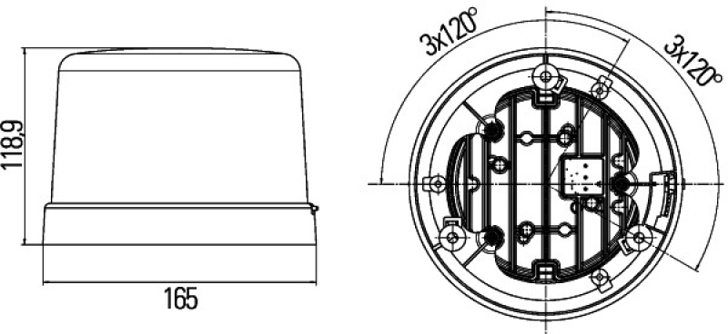 HELLA Blitz-Kennleuchte KL 7000 LED