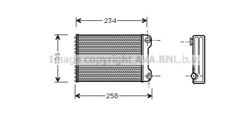 AVA QUALITY COOLING Wärmetauscher, Innenraumheizung