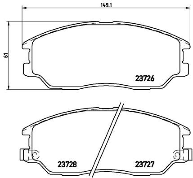 BREMBO Brake Pad Set, disc brake PRIME LINE