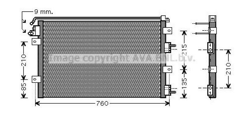 AVA QUALITY COOLING Condenser, air conditioning