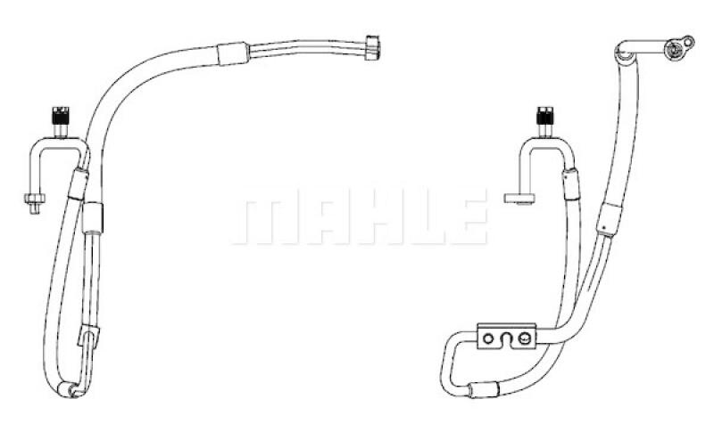 MAHLE Hochdruck-/Niederdruckleitung, Klimaanlage BEHR *** PREMIUM LINE ***