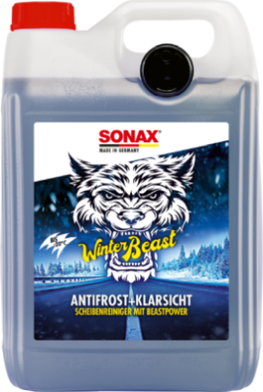 4x 5 L Liter SONAX Scheibenfrostschutz WinterBeast AntiFrost+KlarSicht bis -20 C