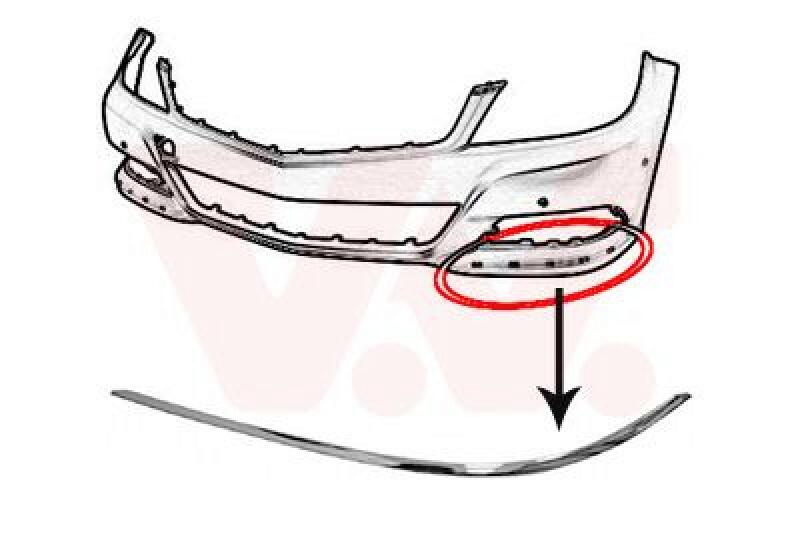 VAN WEZEL Zier-/Schutzleiste, Stoßfänger