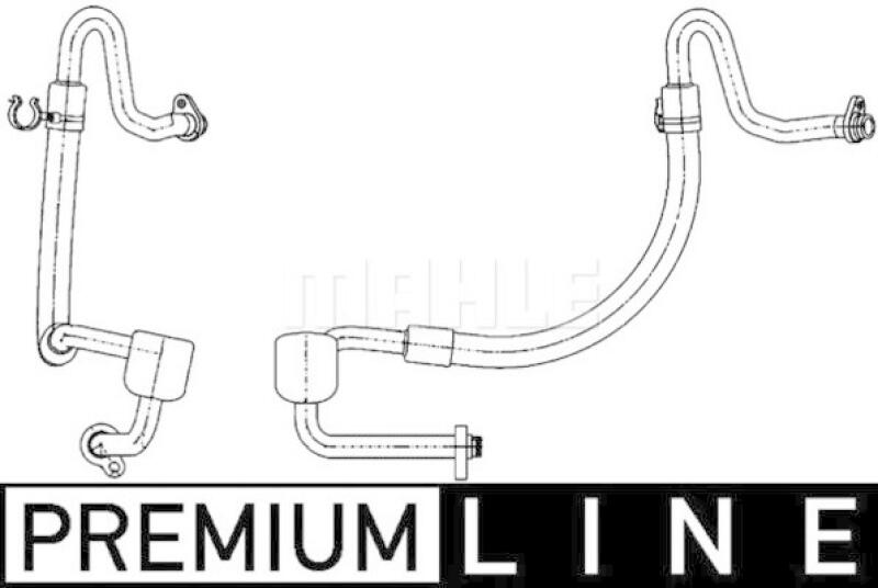 MAHLE Low Pressure Line, air conditioning BEHR *** PREMIUM LINE ***