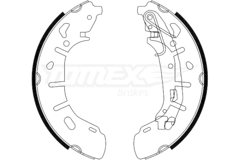 TOMEX Brakes Brake Shoe Set