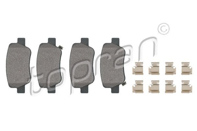 TOPRAN Brake Pad Set, disc brake