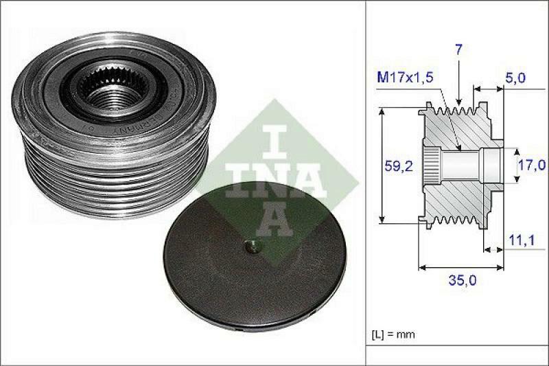 INA Alternator Freewheel Clutch