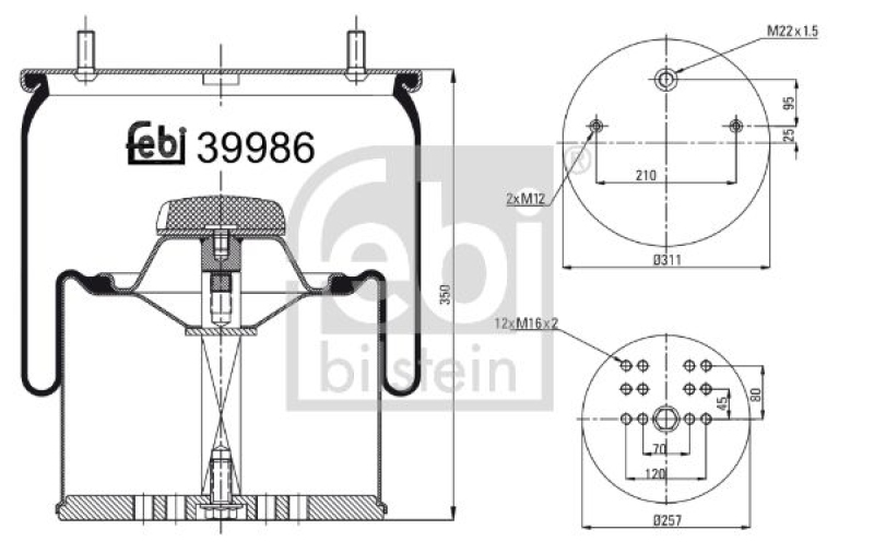 FEBI BILSTEIN Bellow, air suspension