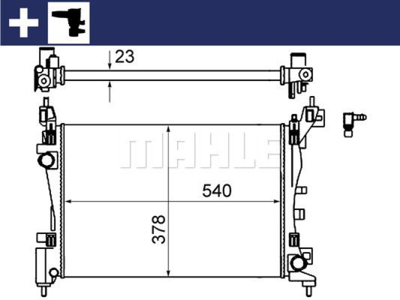 MAHLE Radiator, engine cooling BEHR