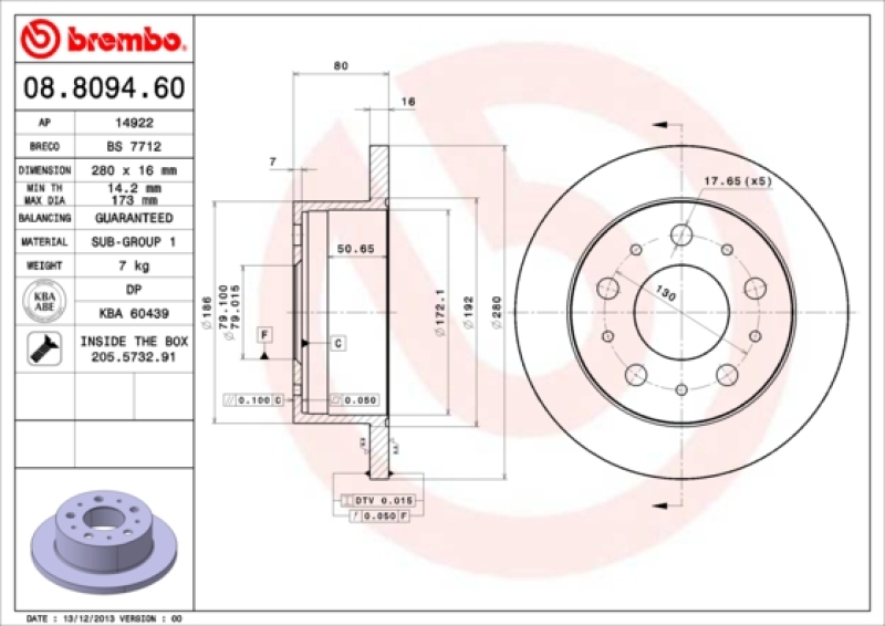 2x BREMBO Bremsscheibe PRIME LINE