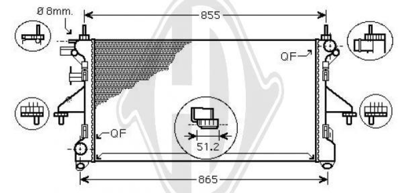 DIEDERICHS Radiator, engine cooling DIEDERICHS Climate