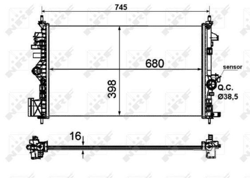 NRF Radiator, engine cooling