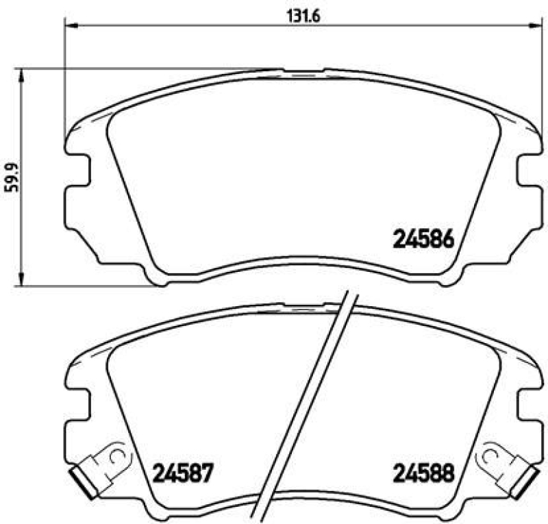 BREMBO Brake Pad Set, disc brake PRIME LINE