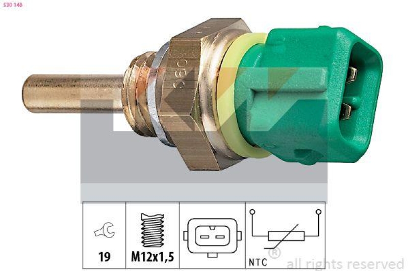 KW Sensor, Kühlmitteltemperatur Made in Italy - OE Equivalent