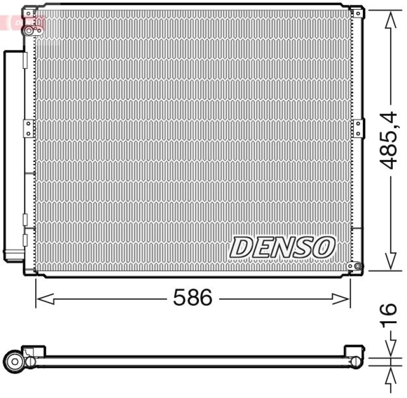 DENSO Kondensator, Klimaanlage