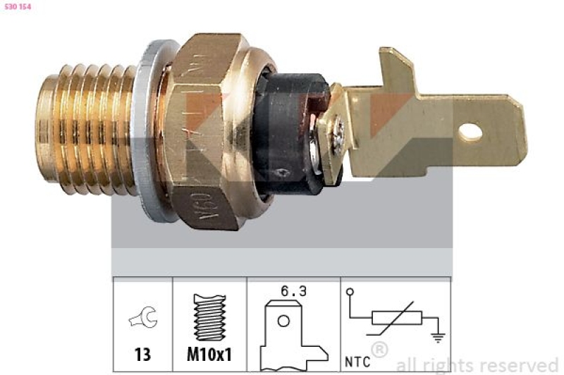 KW Sensor, Kühlmitteltemperatur Made in Italy - OE Equivalent