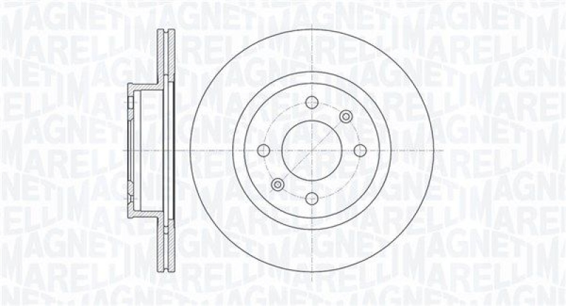 2x MAGNETI MARELLI Bremsscheibe