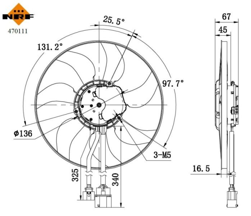 NRF Fan, engine cooling