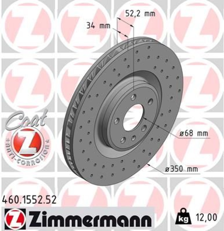 ZIMMERMANN Bremsscheibe SPORT COAT Z