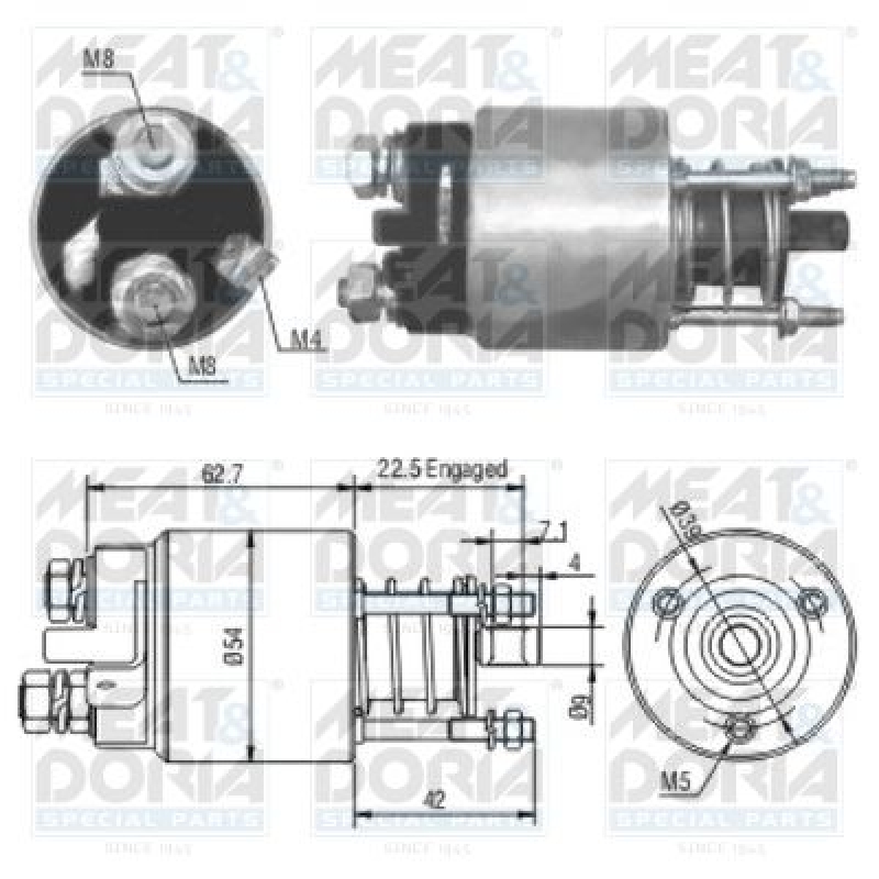 MEAT & DORIA Solenoid Switch, starter