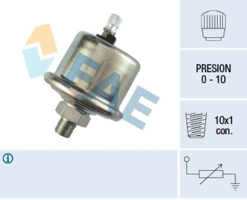 FAE Sender Unit, oil pressure