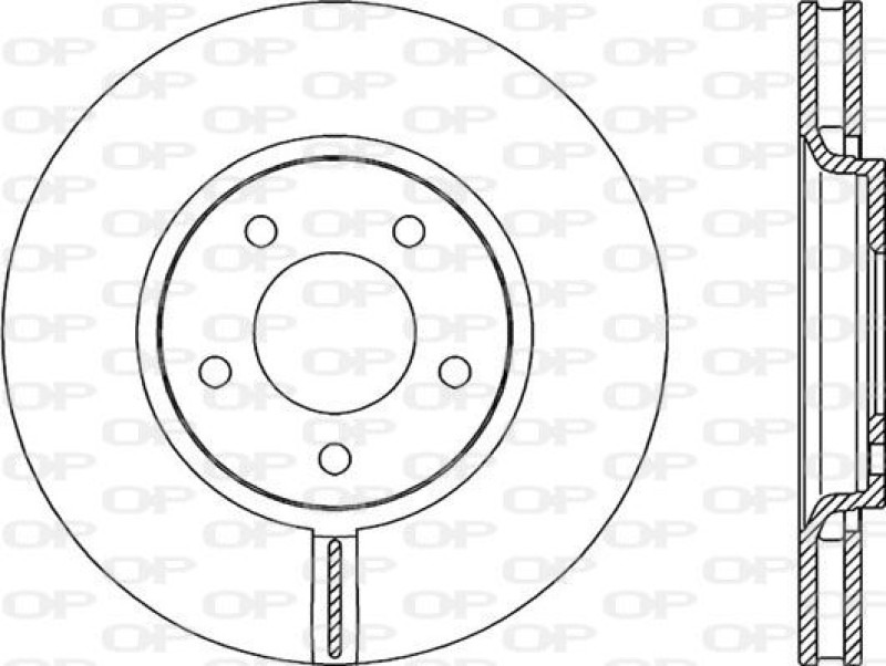 2x OPEN PARTS Bremsscheibe