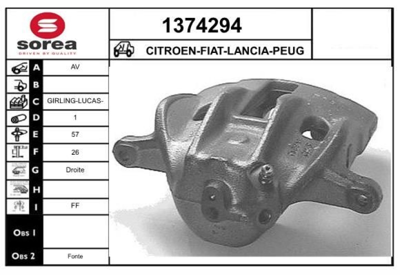 SNRA Brake Caliper