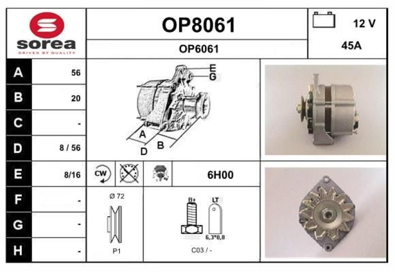 SNRA Alternator