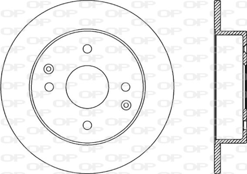 2x OPEN PARTS Bremsscheibe