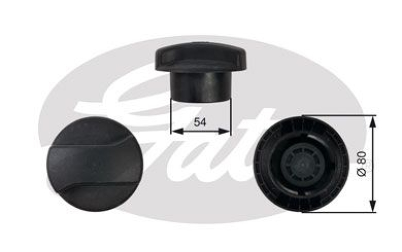 GATES Cap, coolant tank