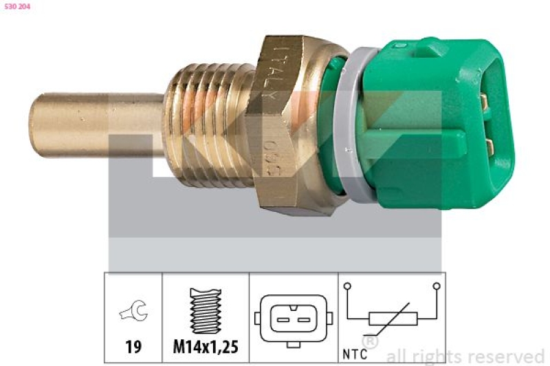 KW Sensor, Kühlmitteltemperatur Made in Italy - OE Equivalent