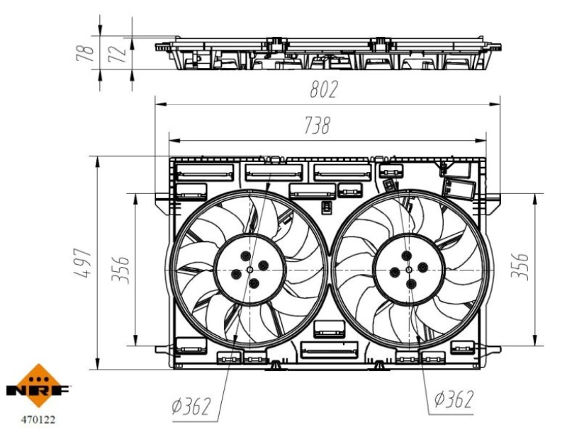 NRF Fan, engine cooling