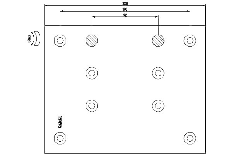 TEXTAR Brake Lining Kit, drum brake