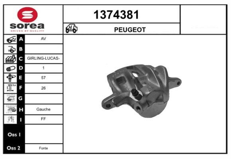 SNRA Brake Caliper