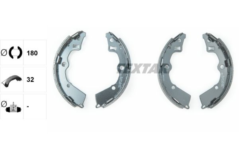 TEXTAR Brake Shoe Set