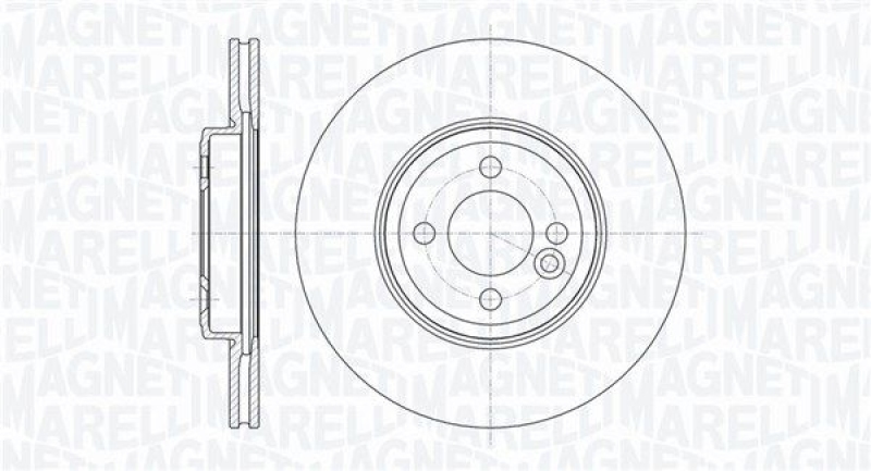 2x MAGNETI MARELLI Bremsscheibe