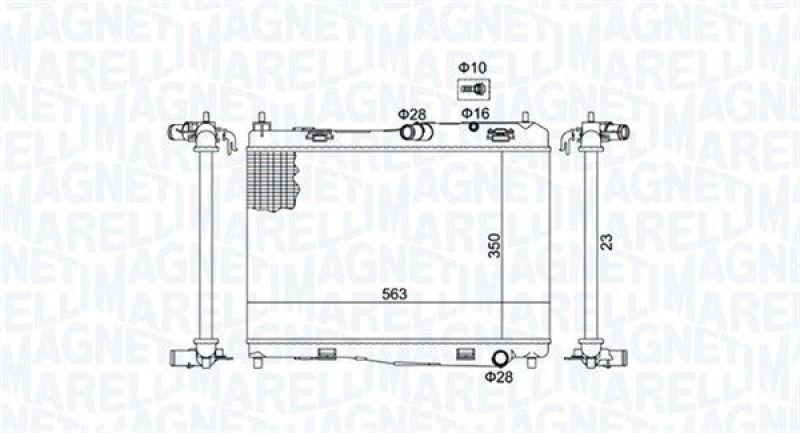 MAGNETI MARELLI Kühler, Motorkühlung