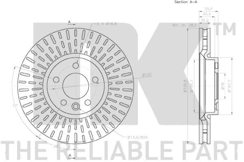 2x NK Brake Disc